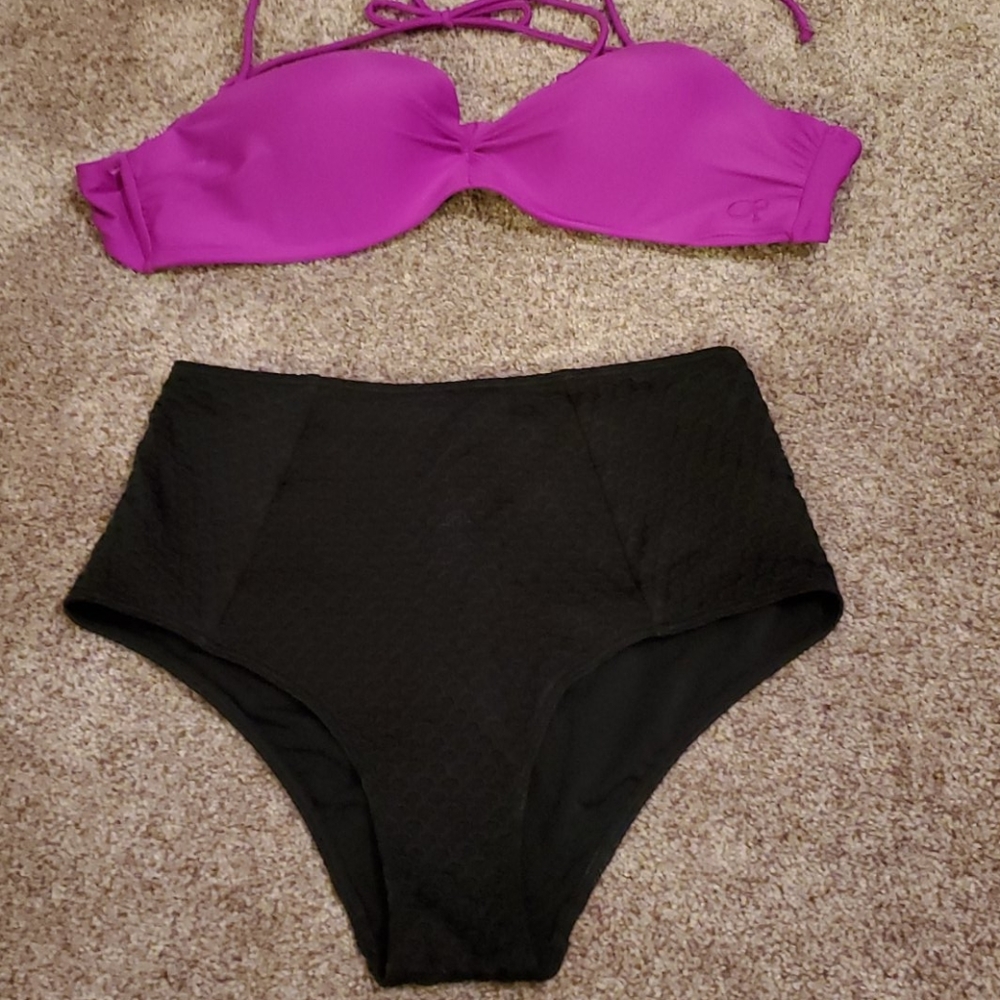 High waisted swim bottom
